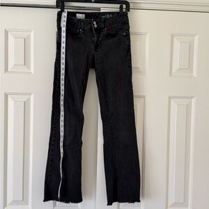 Abercrombie & Fitch Black 2 Button-Zip Front Jeans Perfect Boot 27/4